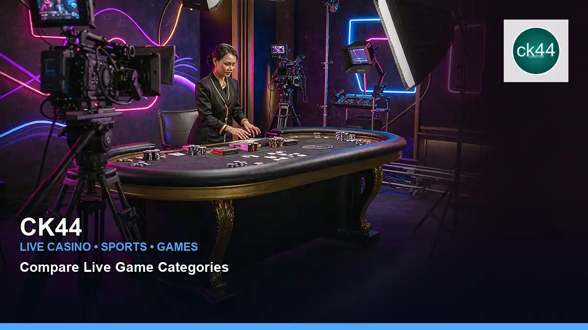 CK44 লাইভ ক্যাসিনো ও স্পোর্টস গেমস | Bangladesh live gaming — live casino showcase · 4 — ezugi live